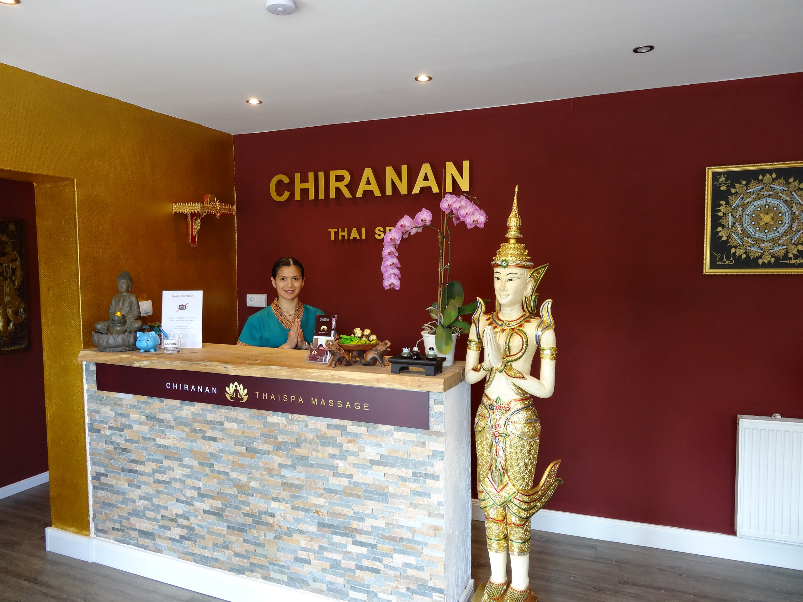 Chiranan Thaispa Massage Empfang